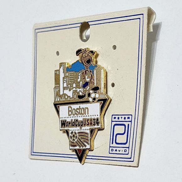 1994 World Cup FIFA Boston City Enamel Pin Mascot Soccer Original Peter Davis - Picture 3 of 7